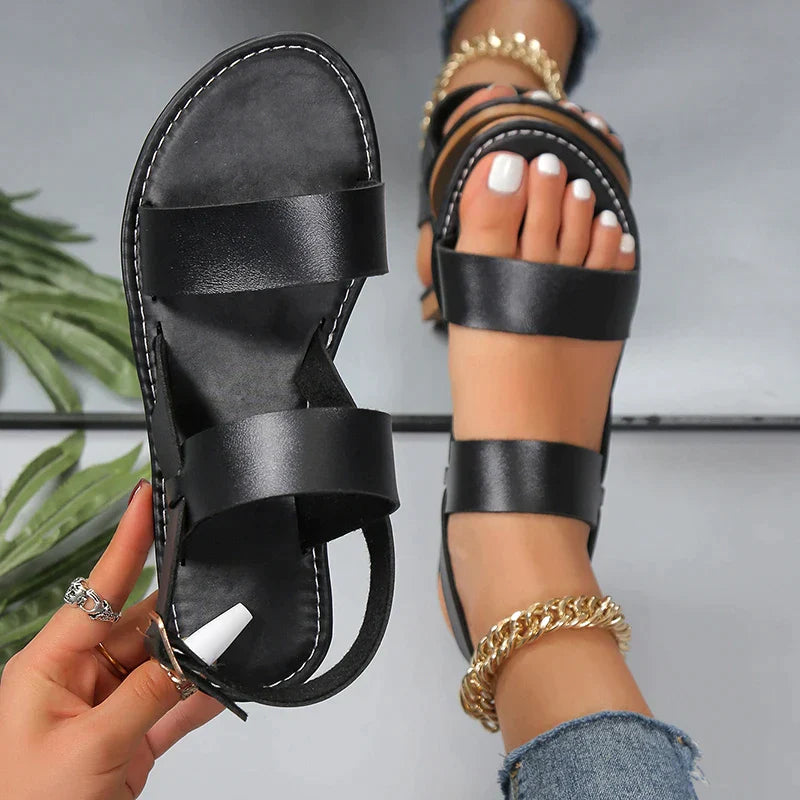 Kenzie | Stylische Schnallen Riemen Sandalen