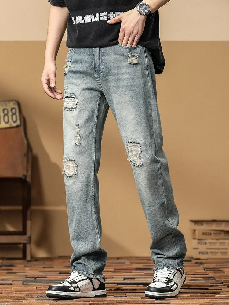 Alwood | Verwaschene Jeans im Distressed-Look