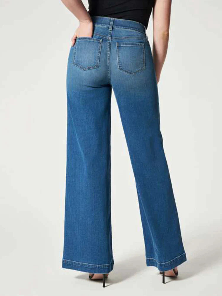 Frida | Jeans zum Hineinschlüpfen mit weitem Bein