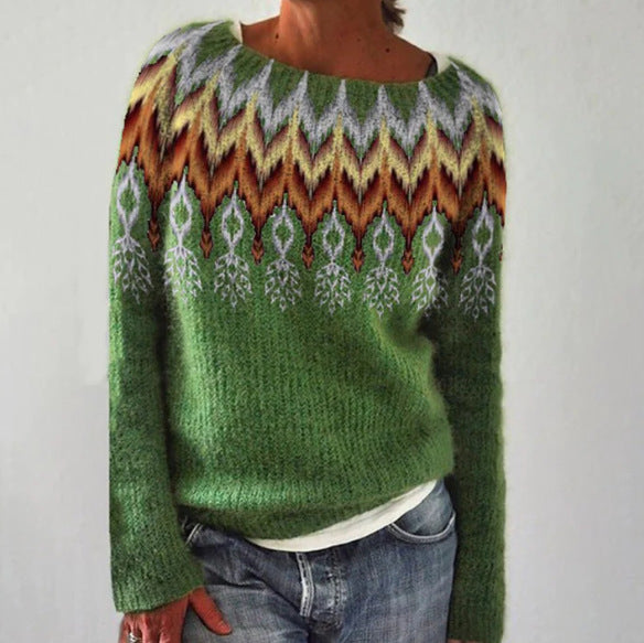 Ulrich | Sweatshirt mit aztekischem Muster